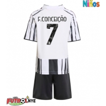 Camiseta Juventus Francisco Conceicao #7 Primera Equipación para niños 2025-26 manga corta (+ pantalones cortos)